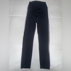 aerie Black High-Rise Leggings with Side Trim